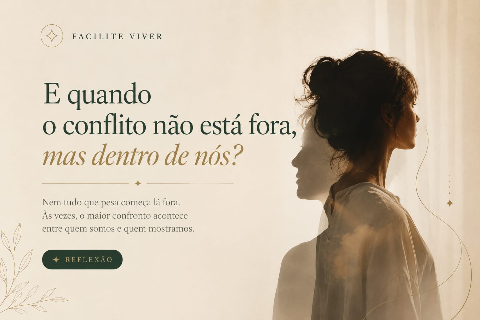 Reflexão sobre conflitos interiores